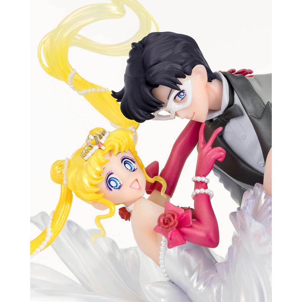 FIGURA USAGI Y TUXEDO MASK SAILOR MOON TAMASHII NATIONS - 5