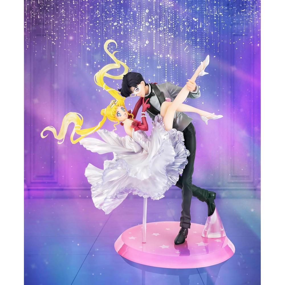 FIGURA USAGI Y TUXEDO MASK SAILOR MOON TAMASHII NATIONS - 6