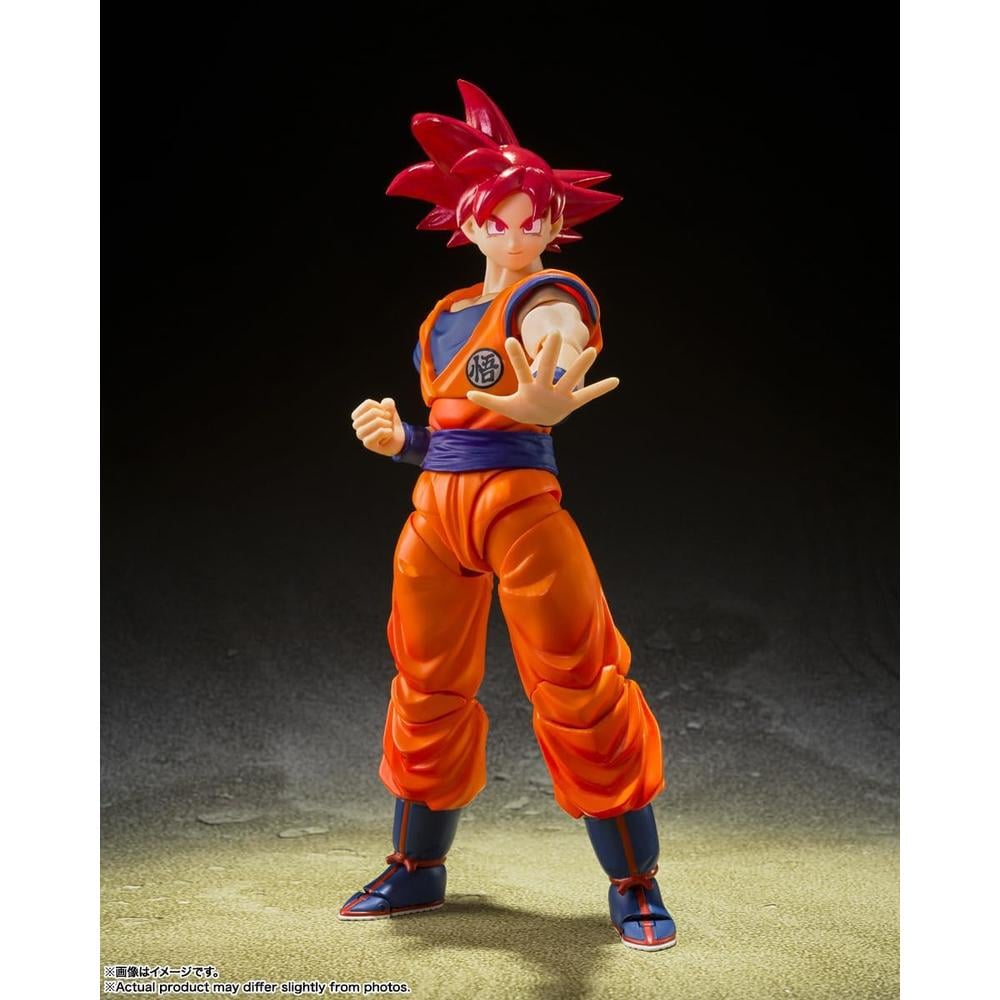 FIGURA SUPER SAIYAN GOD SON GOKU SH FIGUARTS TAMASHII NATIONS - 2