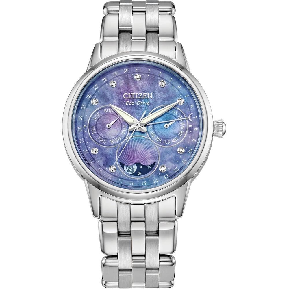 RELOJ CITIZEN ECO-DRIVE FASE LUNAR DIAMANTES MUJER - 1