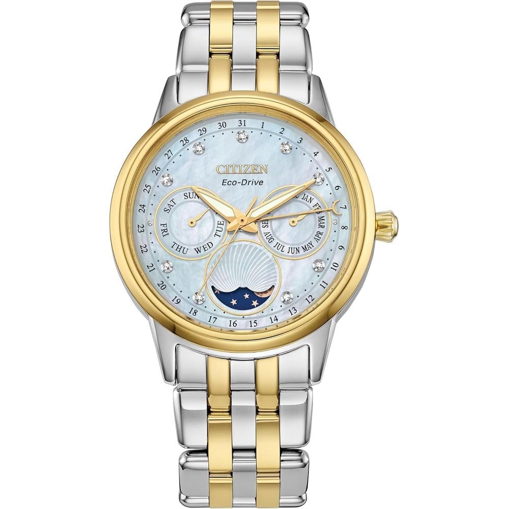 RELOJ CITIZEN ECO-DRIVE FASE LUNAR DIAMANTES MUJER - 1