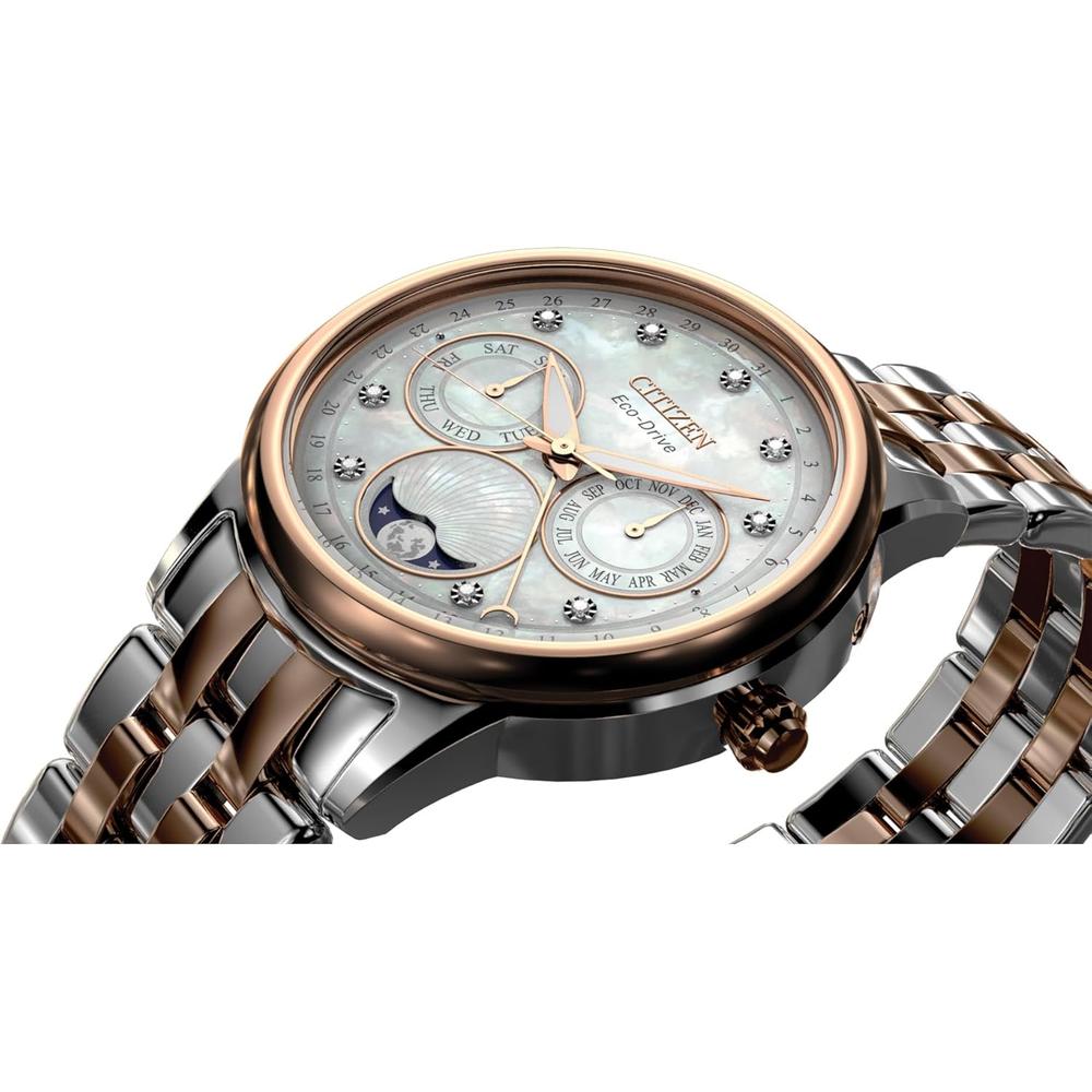 RELOJ CITIZEN ECO-DRIVE FASE LUNAR DIAMANTES MUJER - 5