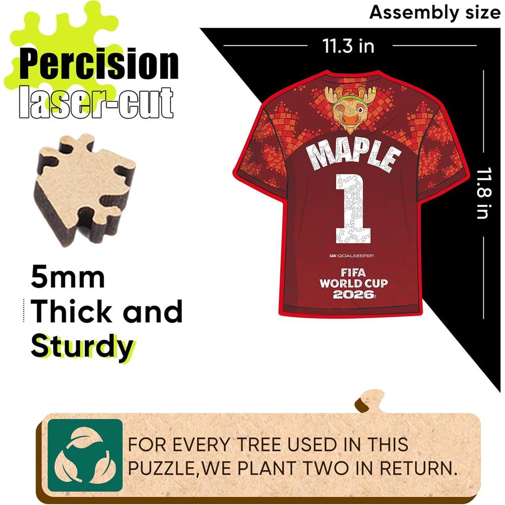 ROMPECABEZAS CAMISETA MAPLE FIFA WORLD CUP 2026 200 PCS - 3
