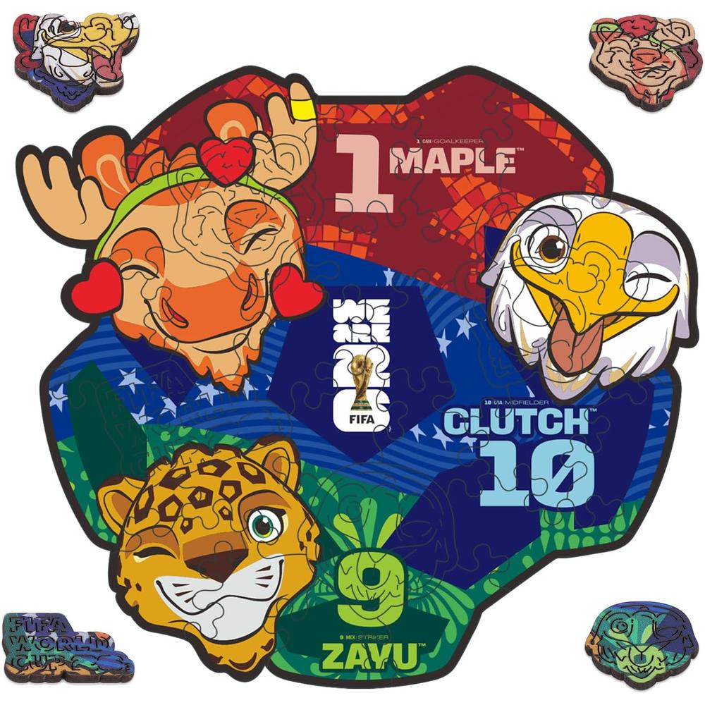 ROMPECABEZAS BOLSILLO MASCOTA FIFA WORLD CUP 2026 26 PCS - 1