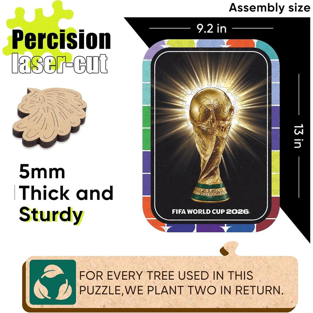 ROMPECABEZAS TROFEO FIFA WORLD CUP 2026 DECORACION 200 PCS - 5
