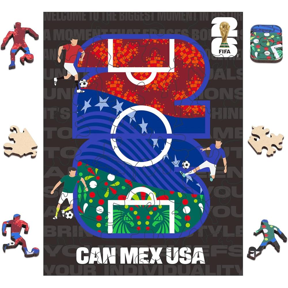 ROMPECABEZAS BOLSILLO FIFA WORLD CUP 2026 TEMATICA 26 PCS - 1