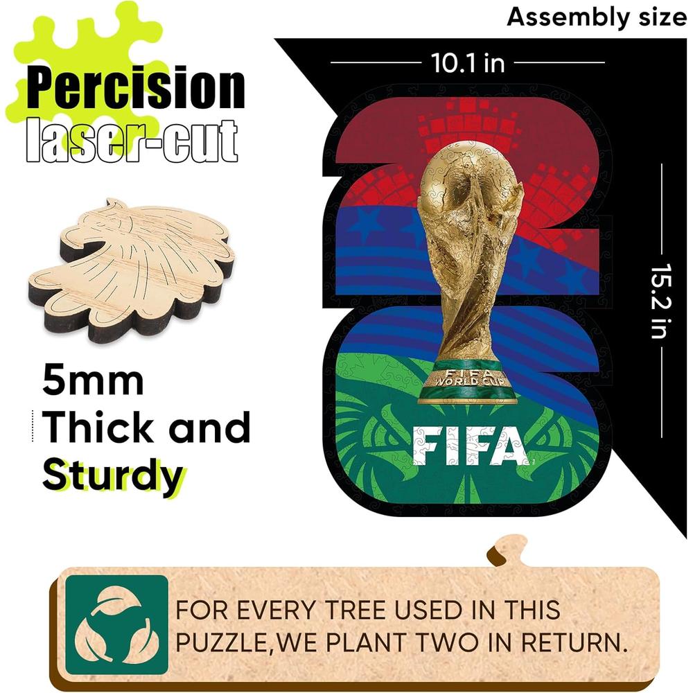 ROMPECABEZAS LOGO PAISES ANFITRIONES FIFA 2026 300 PCS - 5