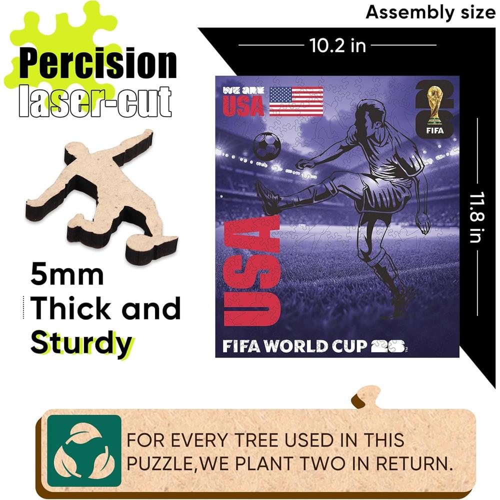 ROMPECABEZAS TROFEOS FIFA 2026 WA USA 200 PCS - 5
