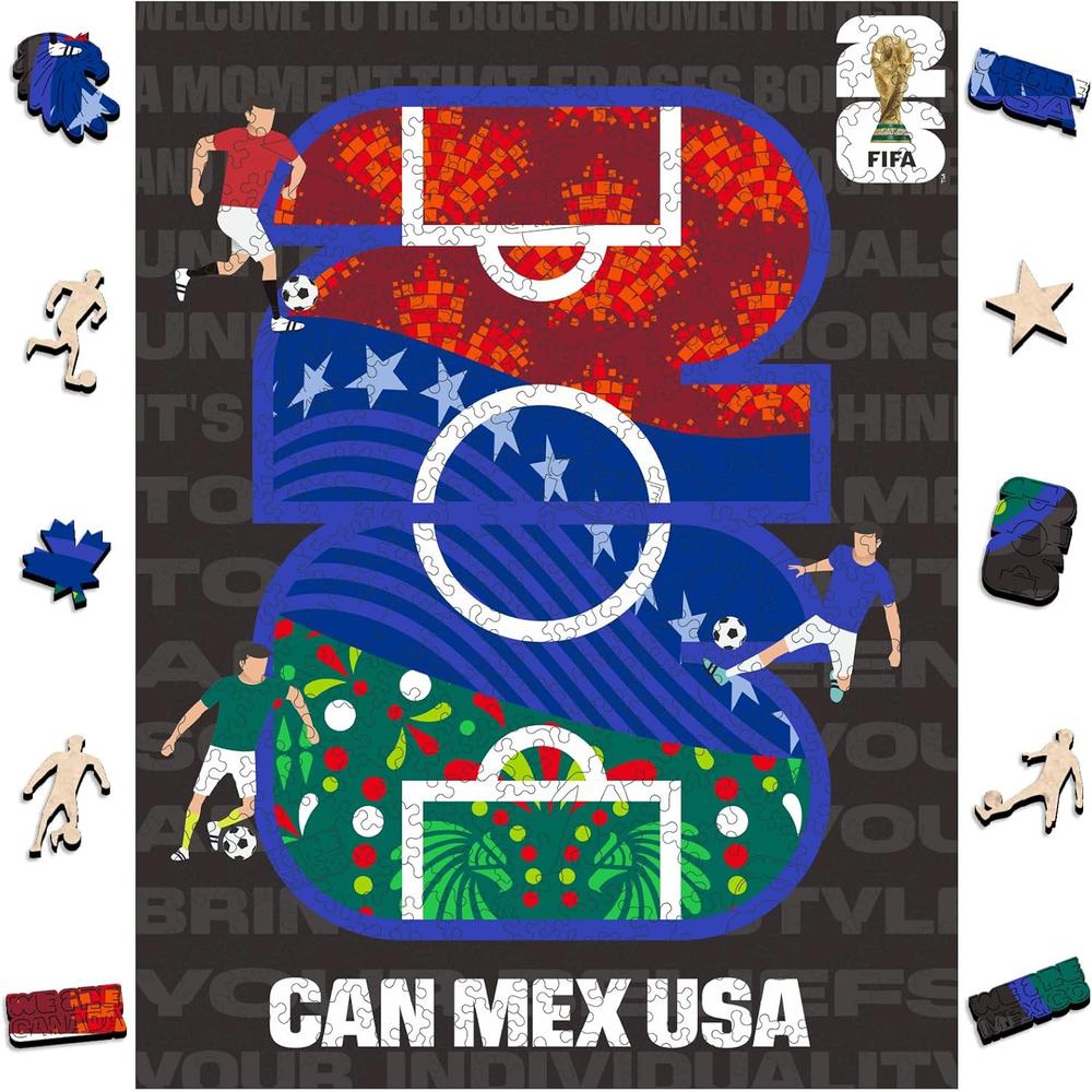 ROMPECABEZAS FIFA WORLD CUP 2026 CANADA MEXICO USA 300 PCS - 1