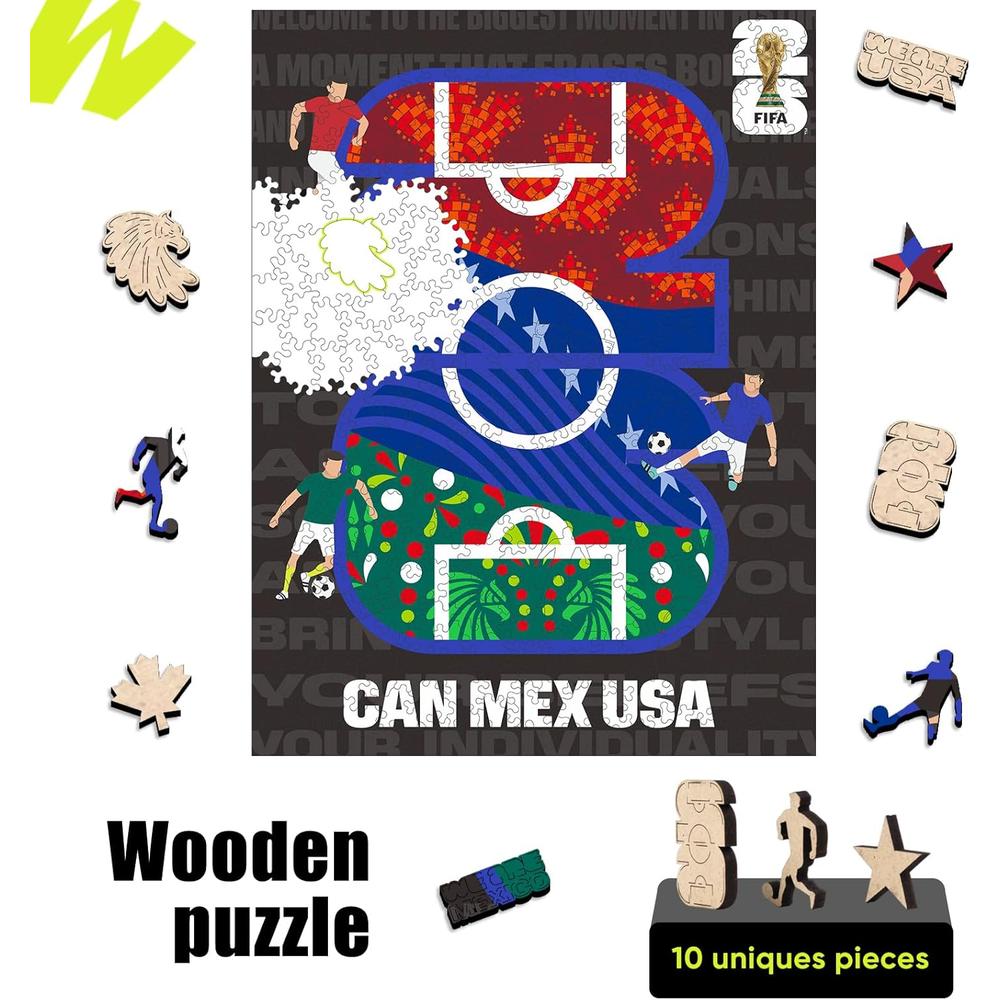 ROMPECABEZAS FIFA WORLD CUP 2026 CANADA MEXICO USA 300 PCS - 3