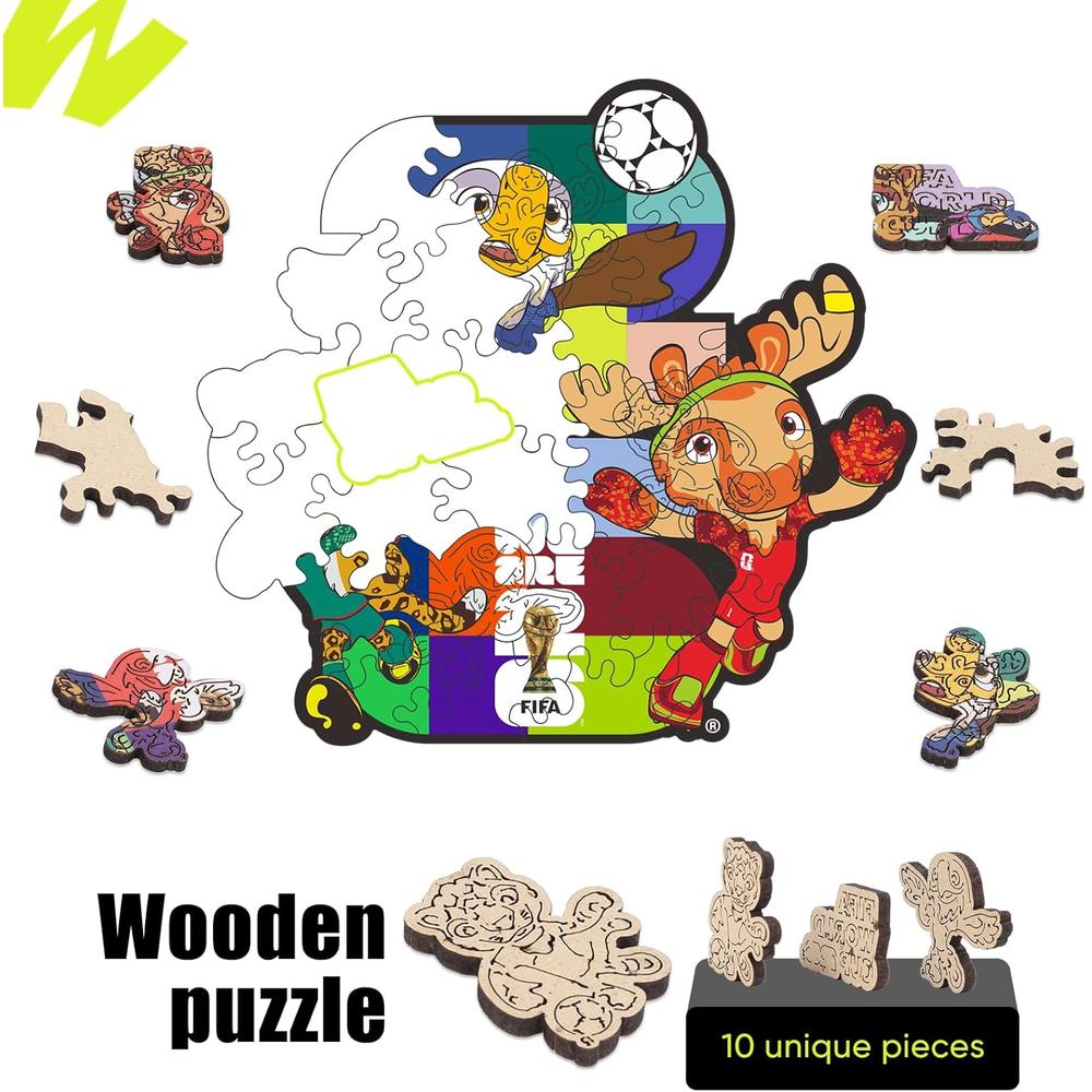 ROMPECABEZAS BOLSILLO FIFA WORLD CUP 2026 MASCOTAS 26 PCS - 4