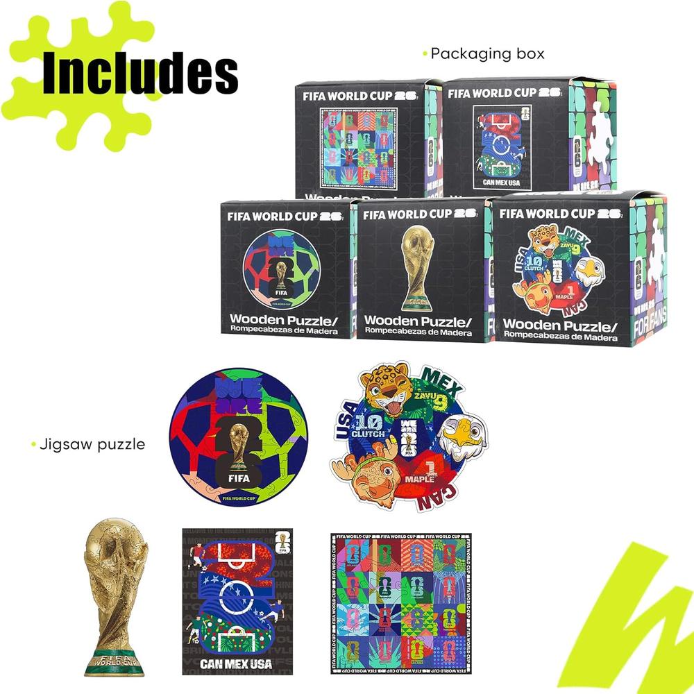ROMPECABEZAS FIFA WORLD CUP 2026 SURTIDO 5 CAJAS - 5