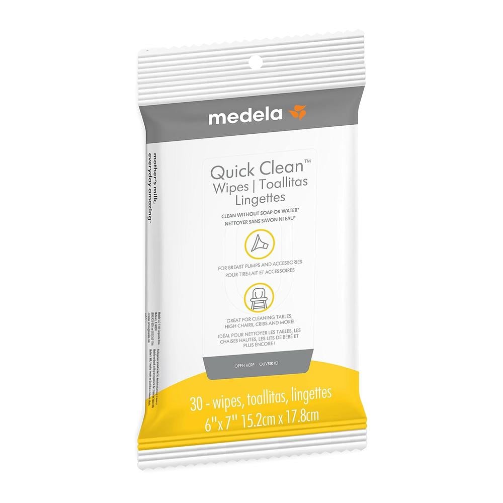 30 TOALLITAS DE LIMPIEZA RÁPIDA - MEDELA QUICK CLEAN - 1
