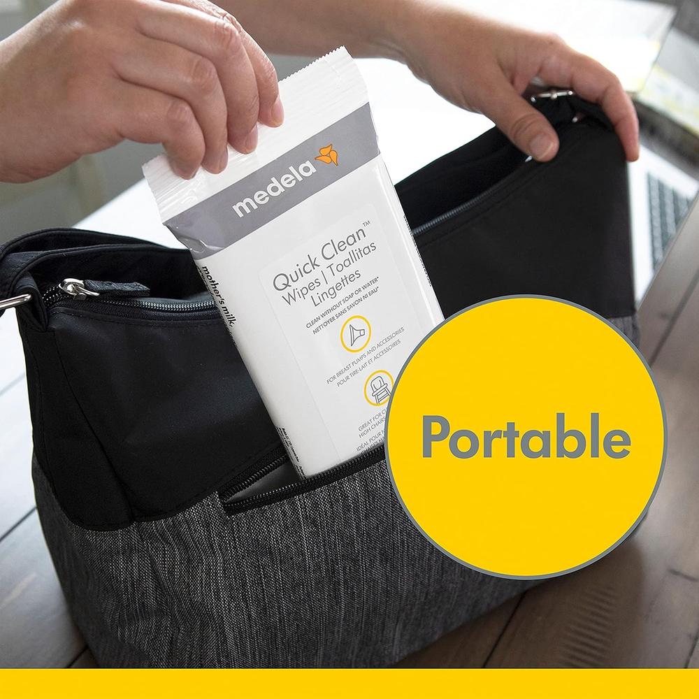 30 TOALLITAS DE LIMPIEZA RÁPIDA - MEDELA QUICK CLEAN - 4