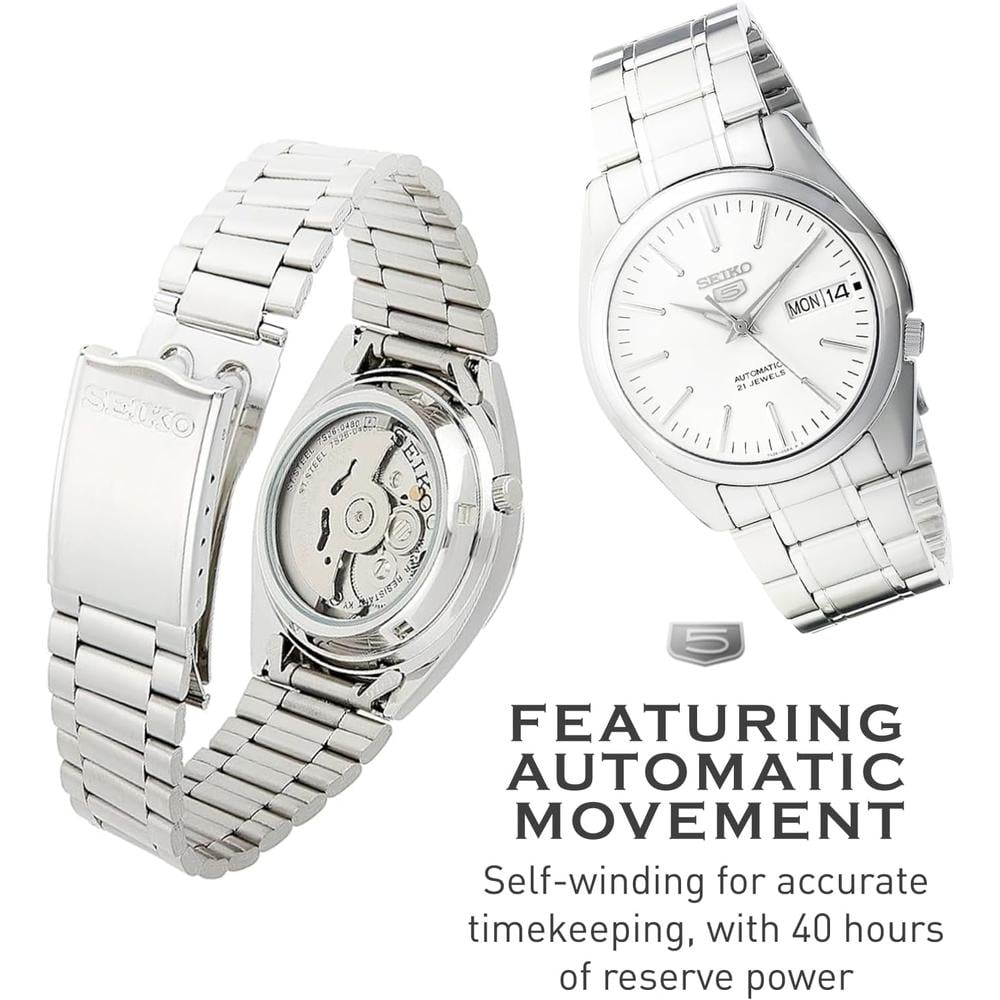 RELOJ SEIKO 5-7S AUTOMÁTICO PARA HOMBRE | BLANCO - 3