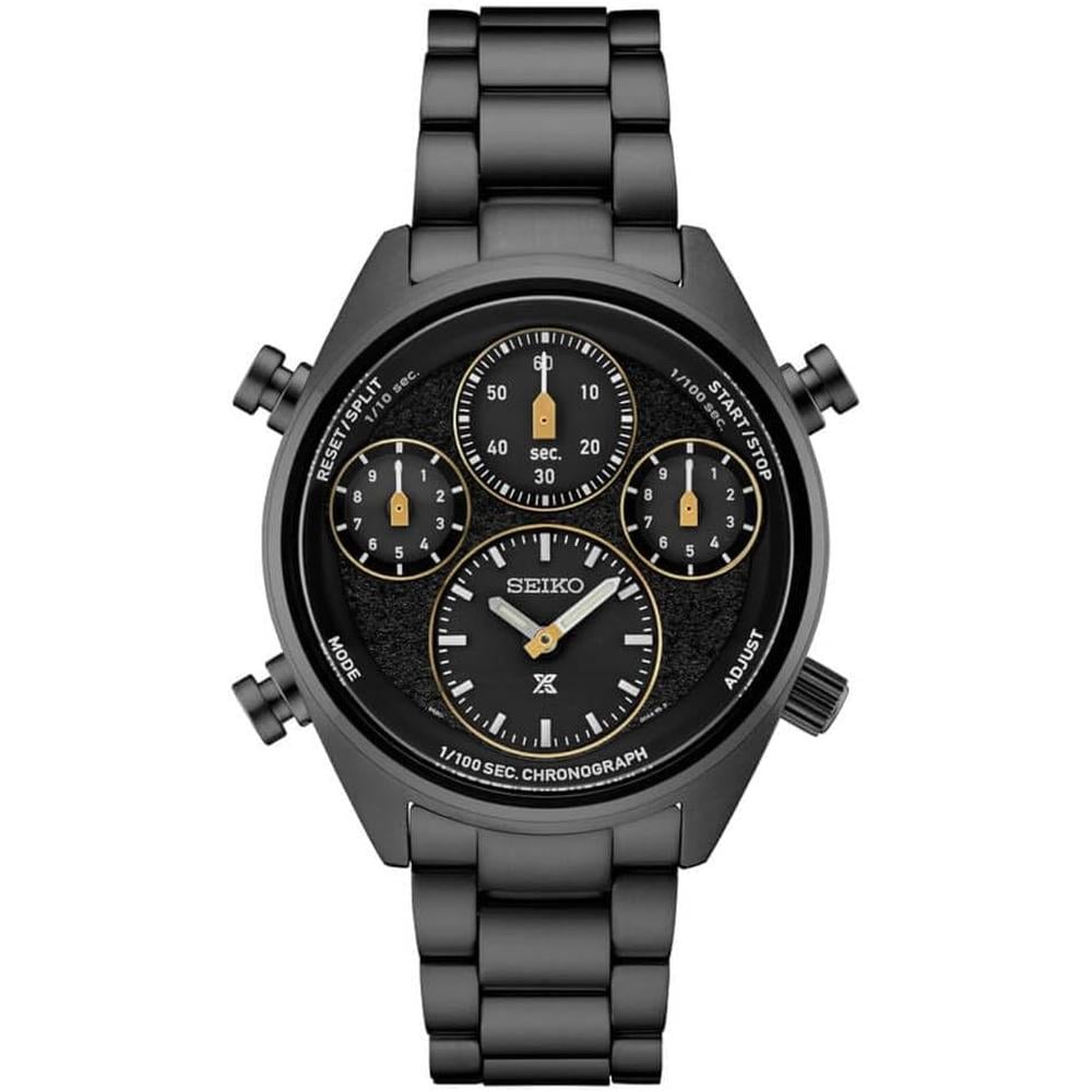 RELOJ SEIKO PROSPEX SPEEDTIMER SOLAR HOMBRE | NEGRO BRILLANTE - 1