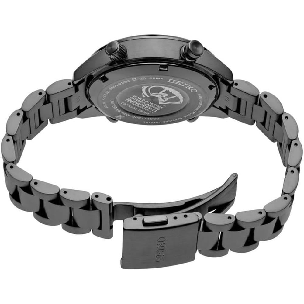 RELOJ SEIKO PROSPEX SPEEDTIMER SOLAR HOMBRE | NEGRO BRILLANTE - 3