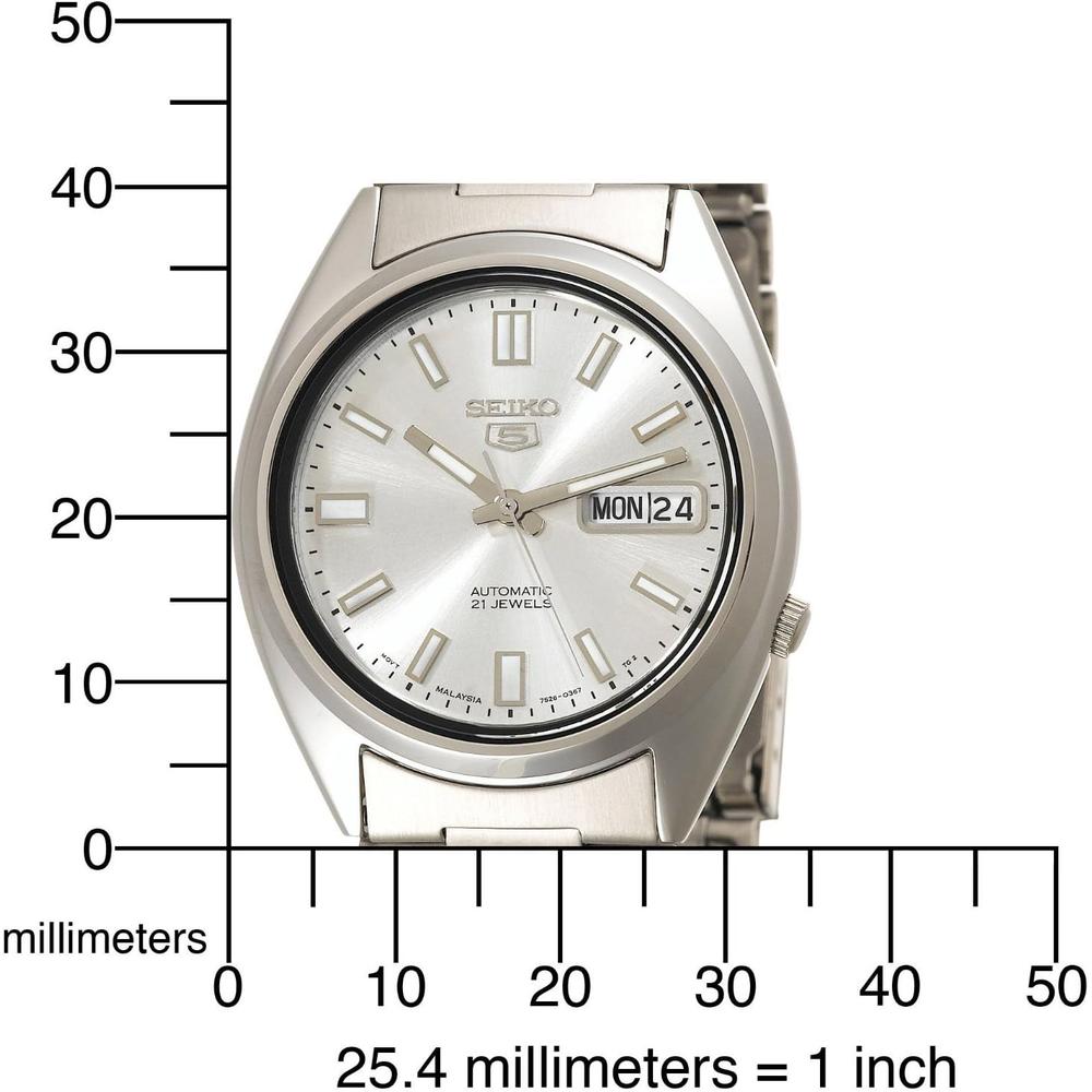 RELOJ SEIKO 5 DE ACERO INOXIDABLE PARA HOMBRE | PLATA - 4