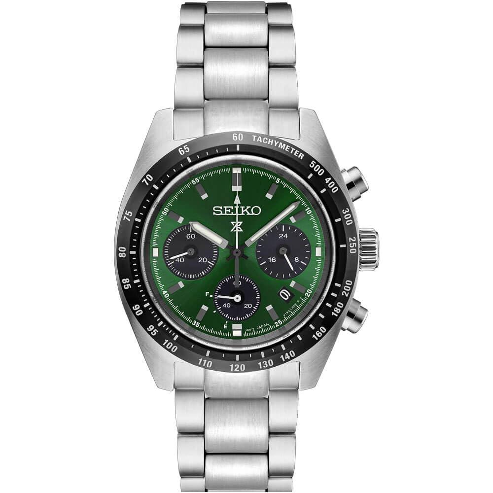 RELOJ SEIKO PROSPEX SPEEDTIMER SSC933 SOLAR PARA HOMBRE | VERDE - 1
