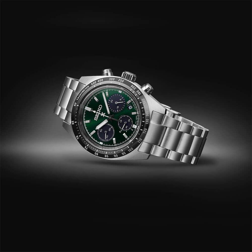 RELOJ SEIKO PROSPEX SPEEDTIMER SSC933 SOLAR PARA HOMBRE | VERDE - 3