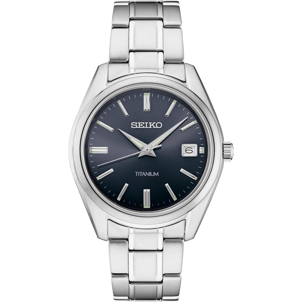 RELOJ SEIKO SUR373 ESSENTIALS TITANIO PARA HOMBRE | NEGRO - 1
