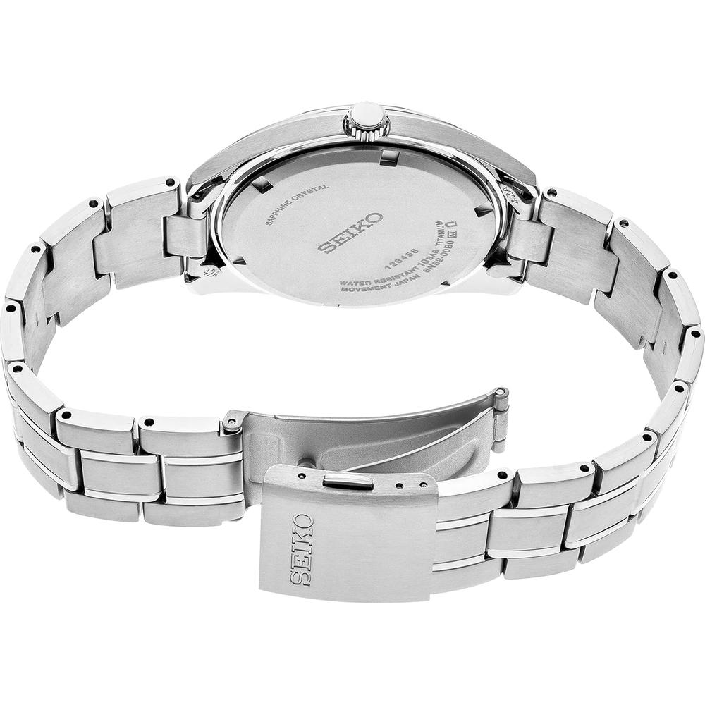 RELOJ SEIKO SUR373 ESSENTIALS TITANIO PARA HOMBRE | NEGRO - 3