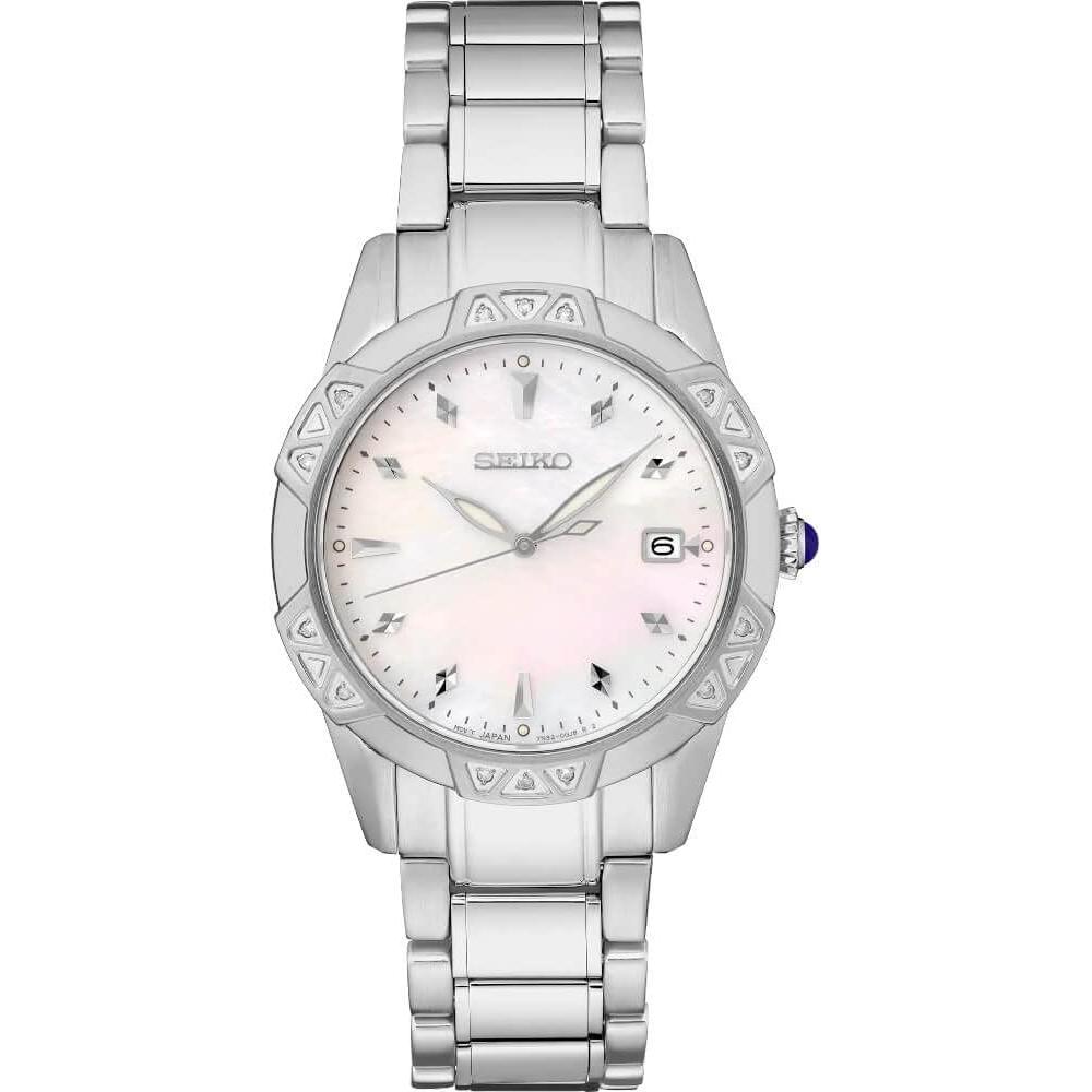 RELOJ SEIKO DIAMANTES ACERO INOXIDABLE MUJER | ROSADO BEBÉ - 1