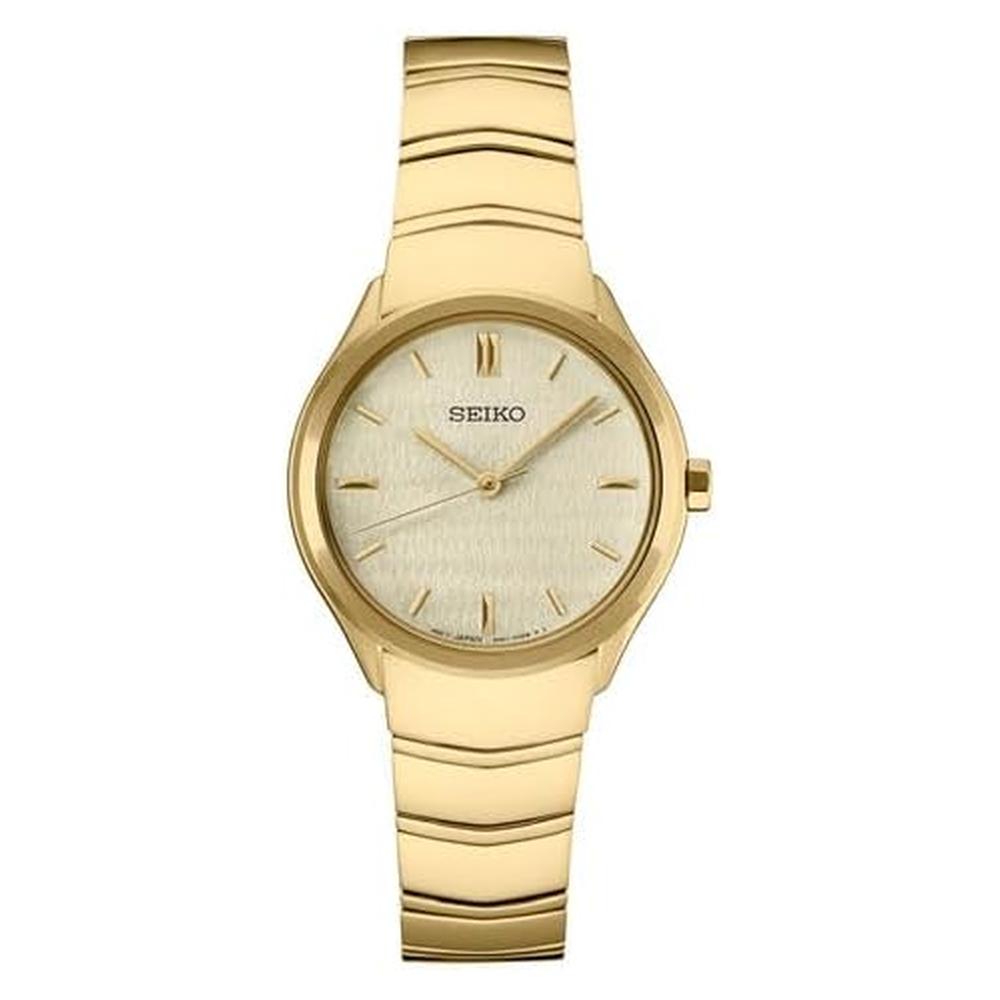 RELOJ SEIKO SUR552 CUARZO ANALÓGICO PARA MUJER | DORADO - 1