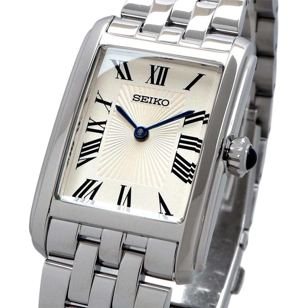 RELOJ SEIKO SWR083 ESSENTIALS RECTANGULAR PARA MUJER | PLATA - 2