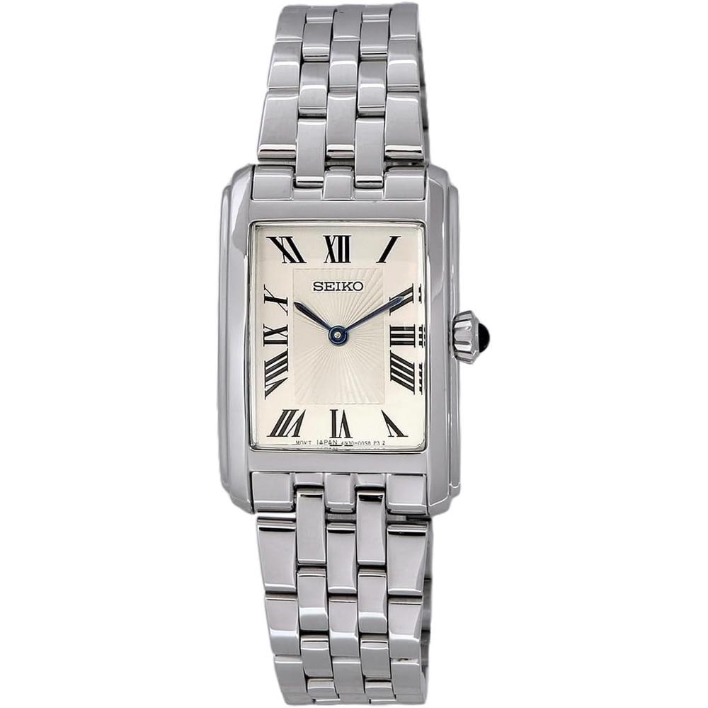 RELOJ SEIKO SWR083 ESSENTIALS RECTANGULAR PARA MUJER | PLATA - 3
