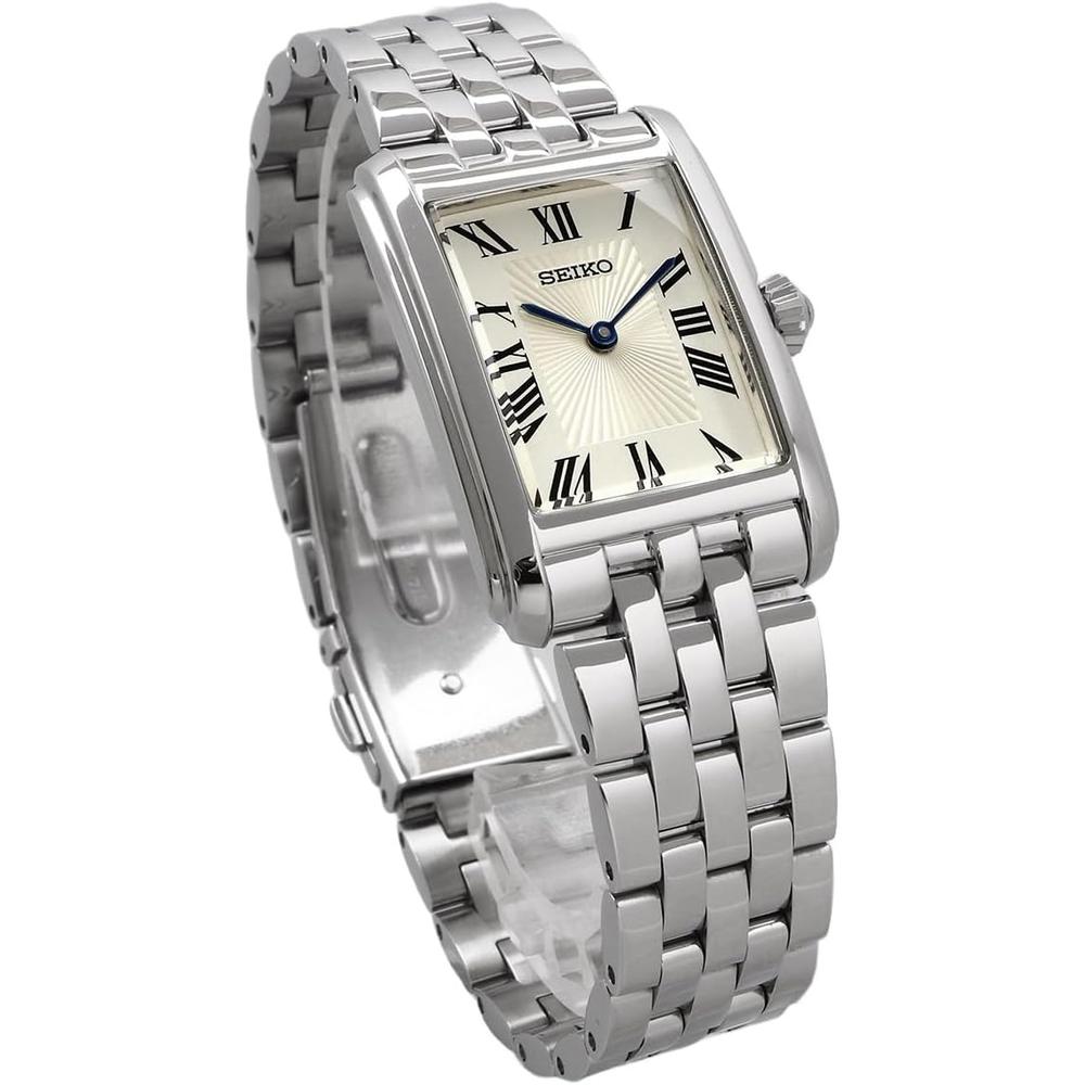 RELOJ SEIKO SWR083 ESSENTIALS RECTANGULAR PARA MUJER | PLATA - 5