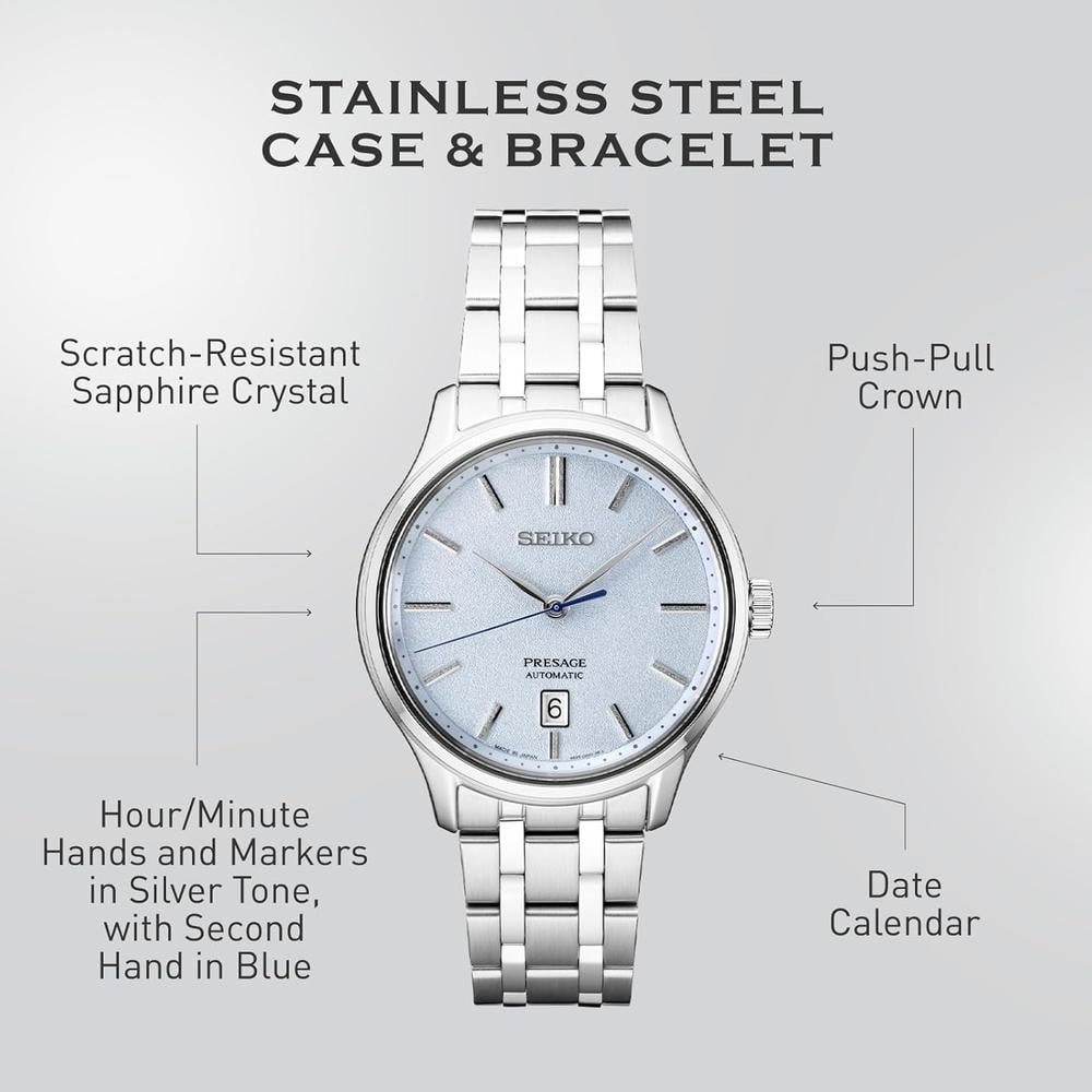 RELOJ SEIKO SRP53 PRESAGE AUTOMÁTICO HOMBRE | CELESTE - 5