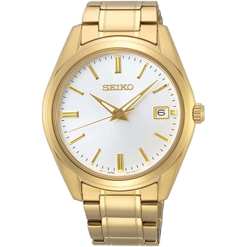 RELOJ SEIKO SUR314 ESSENTIALS CUARZO PARA HOMBRE | BLANCO/ DORADO - 1