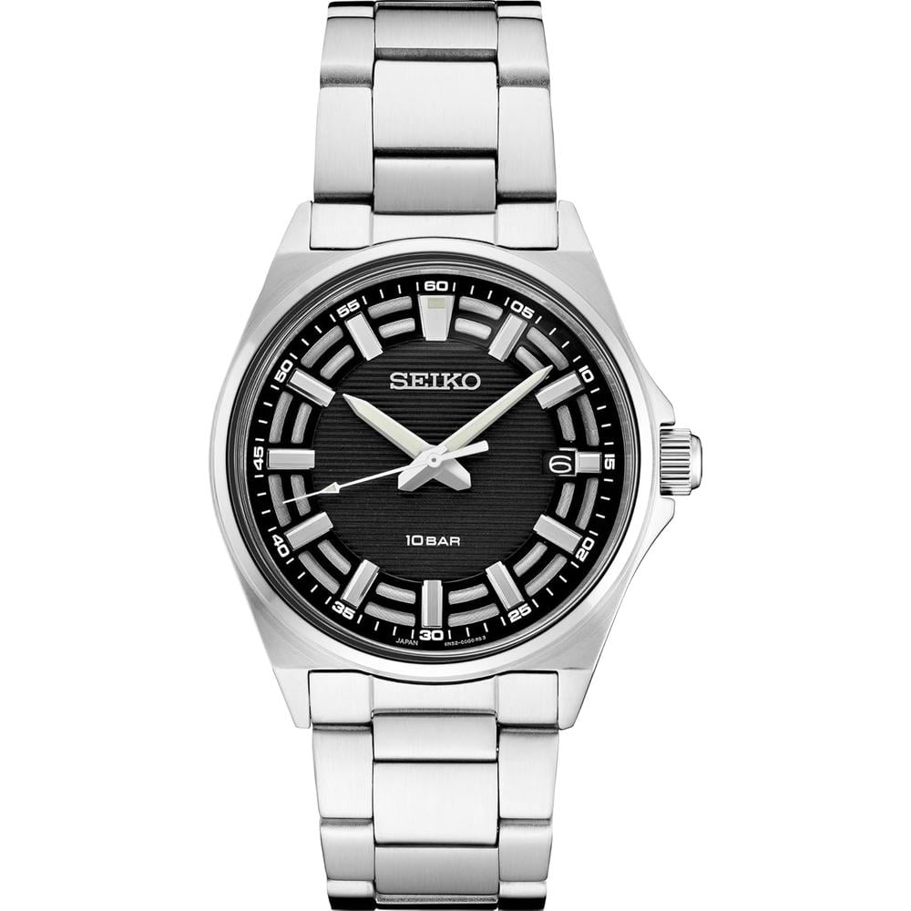 RELOJ SEIKO ESSENTIALS ACERO INOXIDABLE HOMBRE | NEGRO - 1