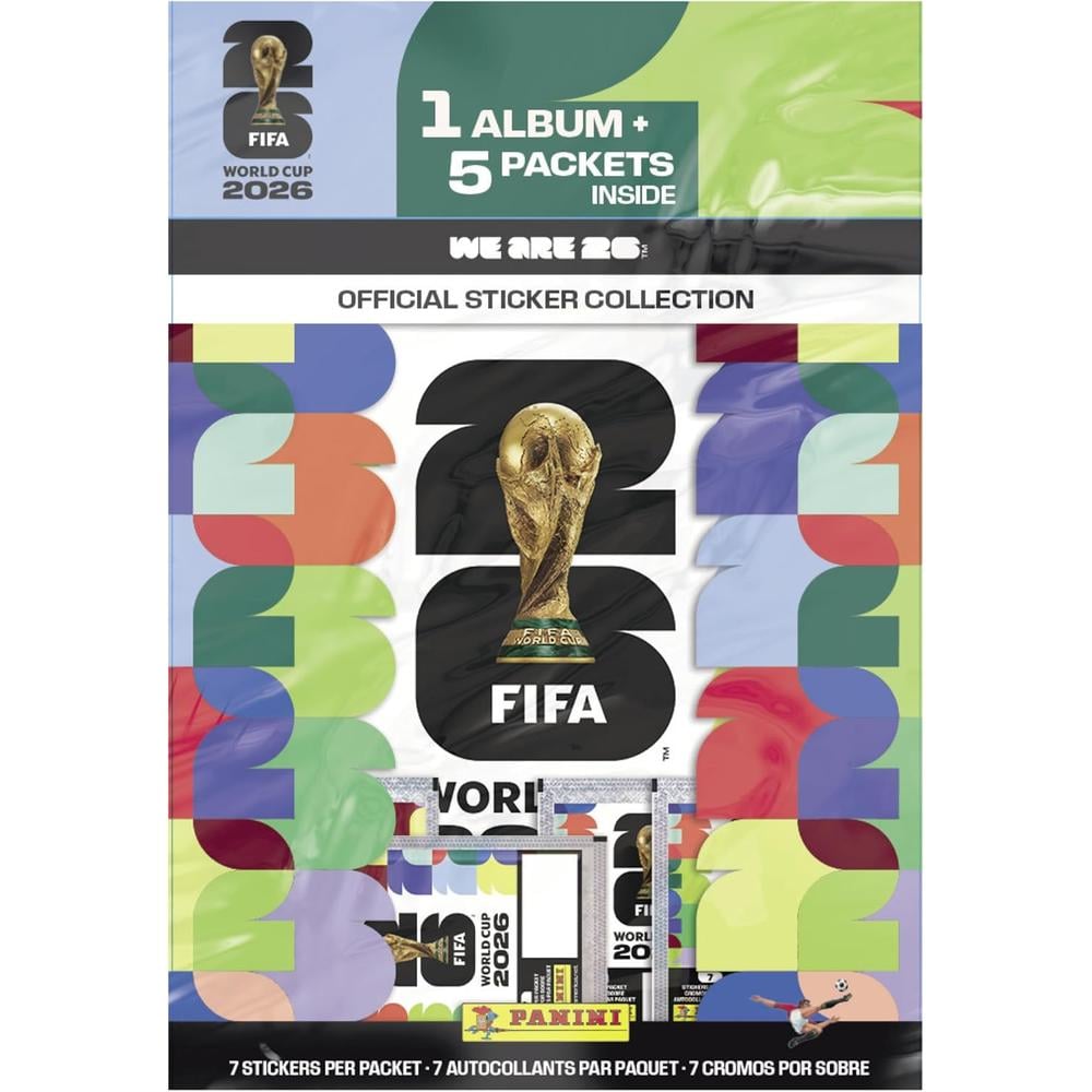 ALBUM OFICIAL COPA MUNDIAL FIFA 2026 + 5 PAQUETES DE STICKERS - 1