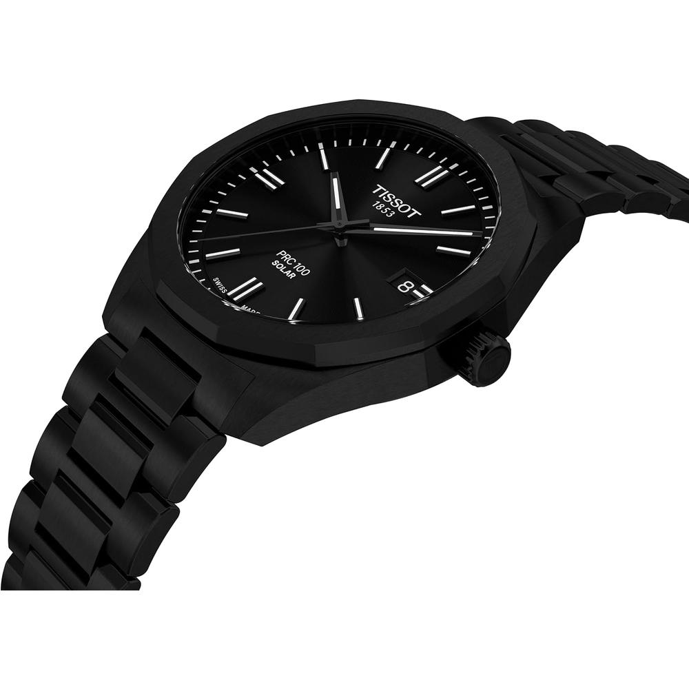 RELOJ TISSOT PRC 100 SOLAR PARA HOMBRE BLACK - 4