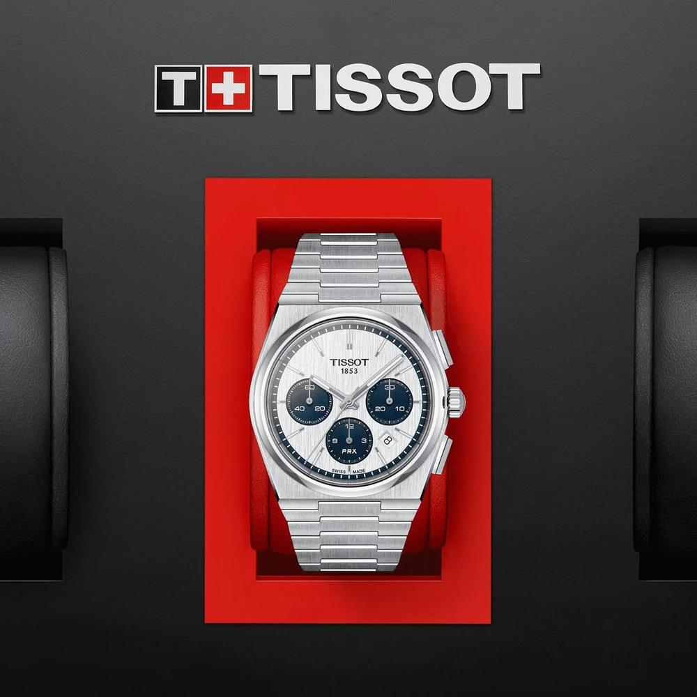 RELOJ TISSOT PRX CRONÓGRAFO AUTOMÁTICO PARA HOMBRE GRIS - 6