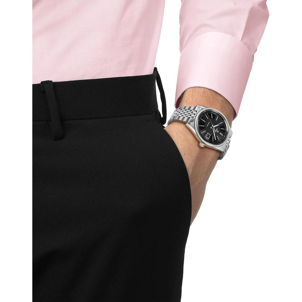 RELOJ TISSOT VISODATE AUTOMÁTICO PARA UNISEX BLACK - 5