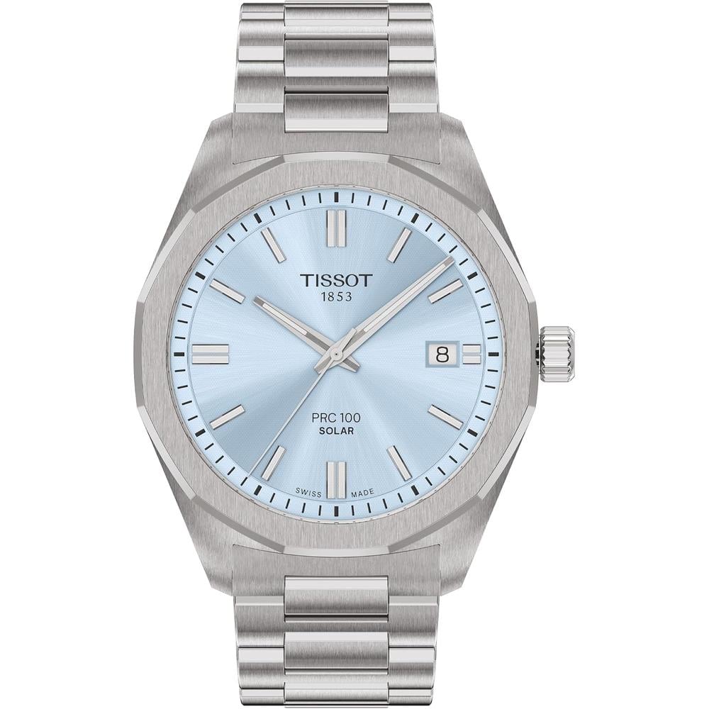 RELOJ TISSOT PRC 100 SOLAR PARA HOMBRE CELESTE - 1