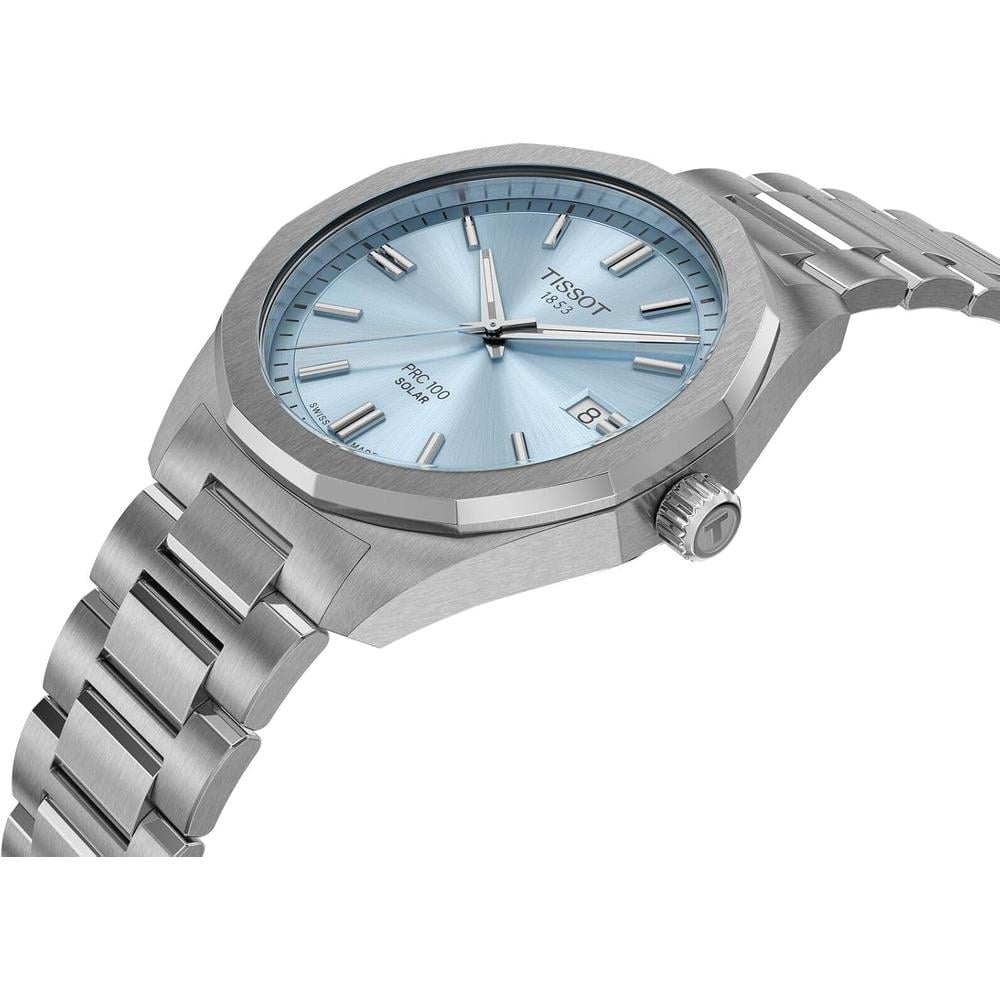 RELOJ TISSOT PRC 100 SOLAR PARA HOMBRE CELESTE - 5