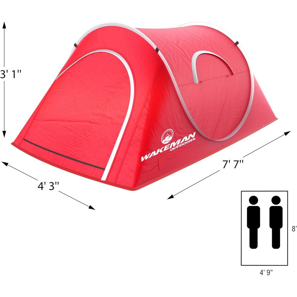 TIENDA DE CAMPAÑA DESPLEGABLE WAKEMAN OUTDOORS 2 PERSONAS - 2