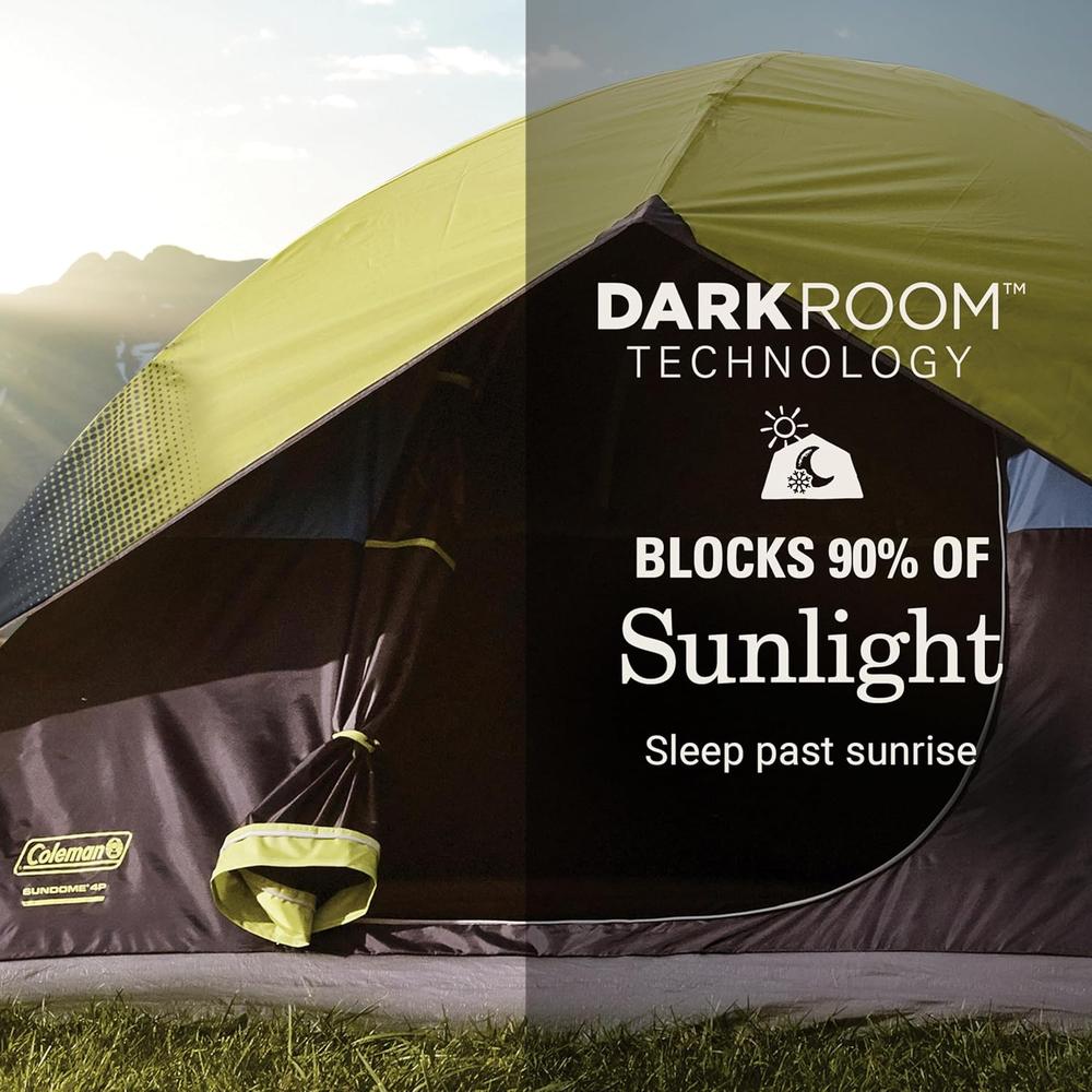 TIENDA DE CAMPAÑA COLEMAN SUNDOME DARK ROOM FREE PFAS 4 PERSONAS - 2