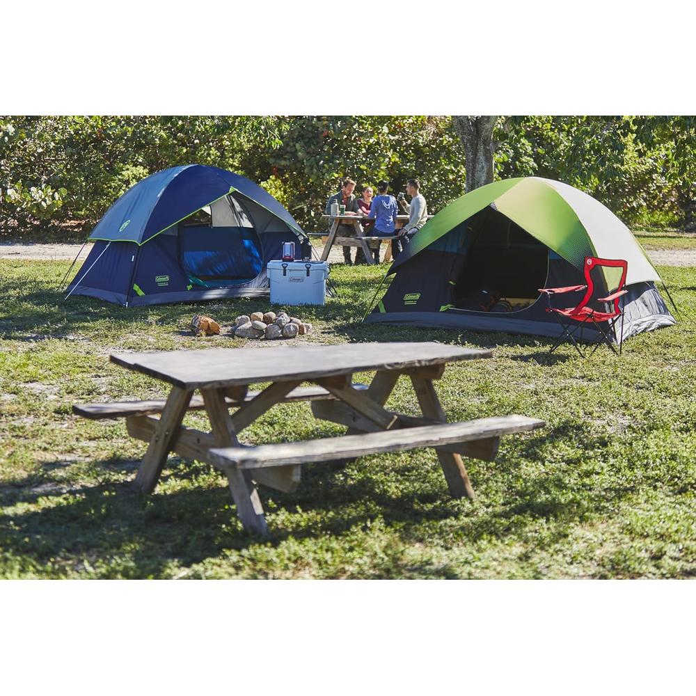 TIENDA DE CAMPAÑA COLEMAN SUNDOME PFAS FREE 4 PERSONAS AZUL - 5