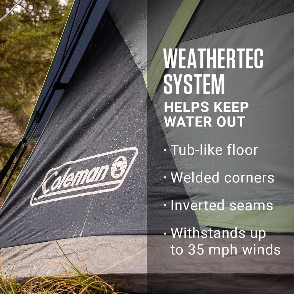 TIENDA DE CAMPAÑA COLEMAN SKYDOME PFAS FREE 2 PERSONAS VERDE - 5
