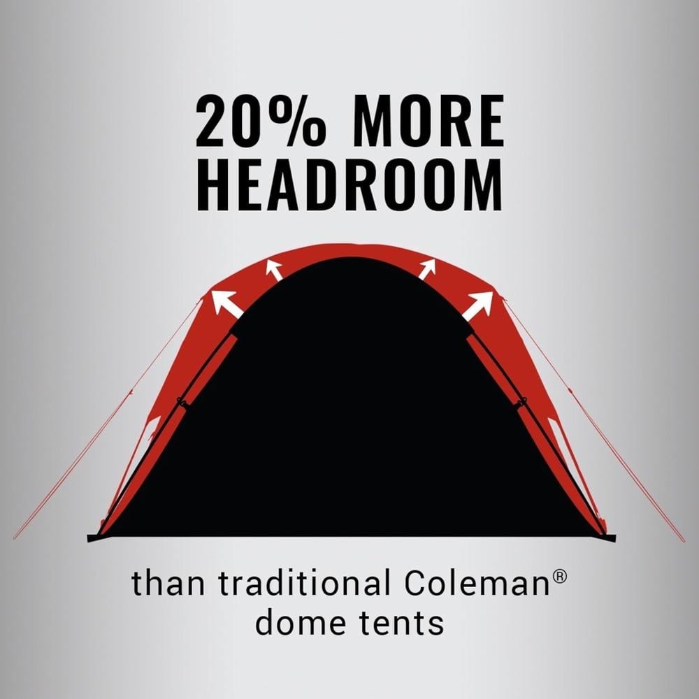TIENDA DE CAMPAÑA COLEMAN SKYDOME PFAS FREE 8 PERSONAS VERDE - 4