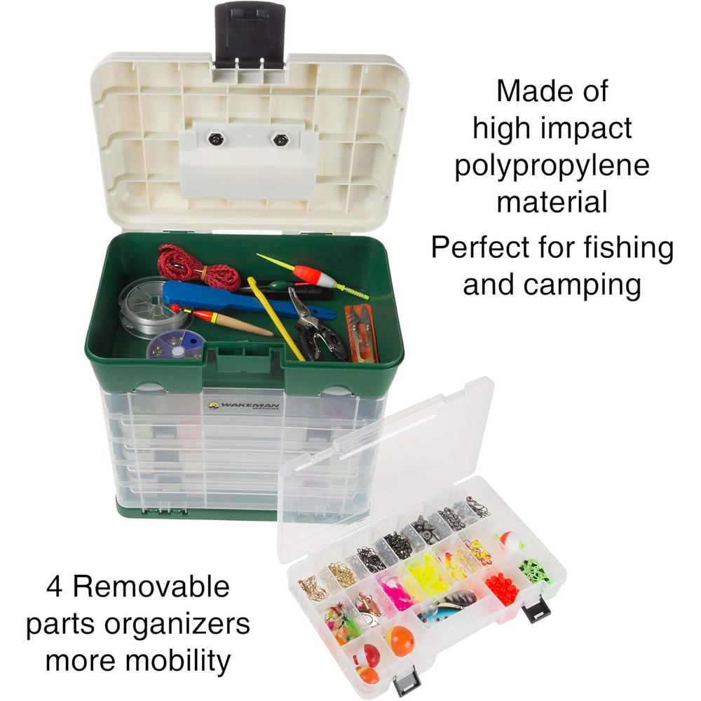 CAJA ORGANIZADORA WAKEMAN OUTDOORS 4 CAJONES VERDE - 2