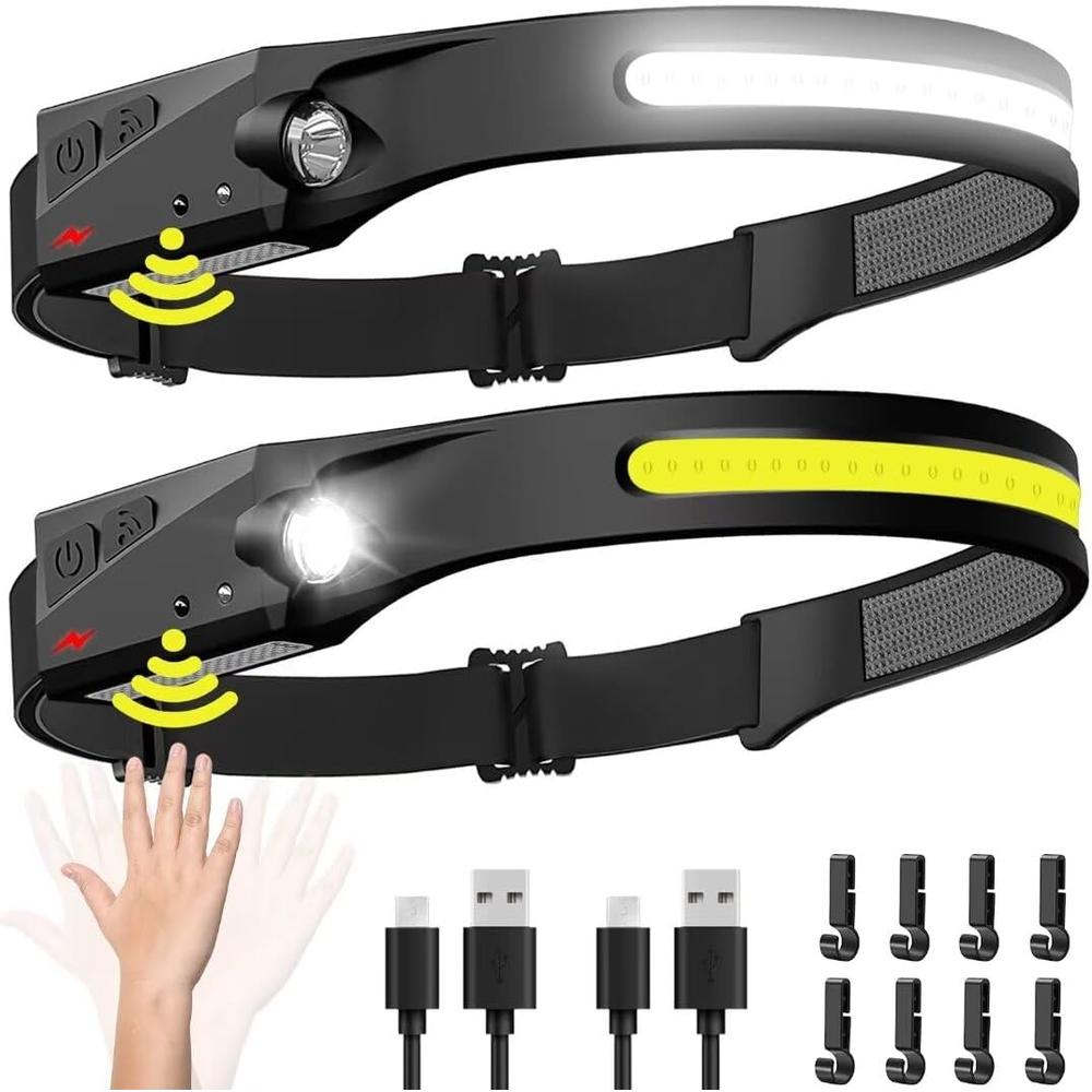 PACK 2 LINTERNA FRONTAL LED RECARGABLE - 1