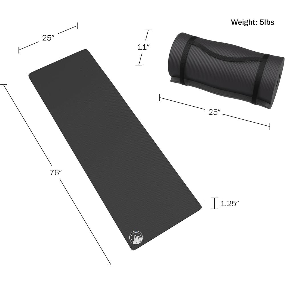 PACK 2 COLCHONETA DE ESPUMA WAKEMAN OUTDOORS NEGRA - 2