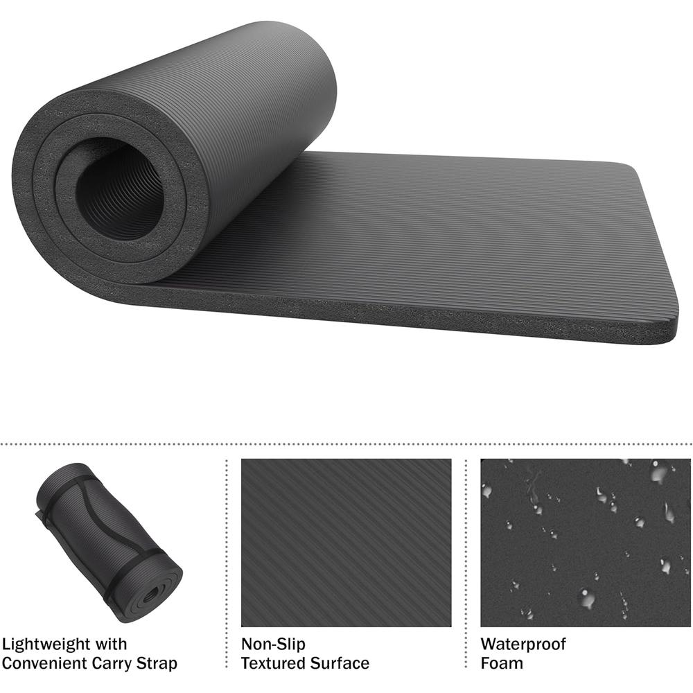 PACK 2 COLCHONETA DE ESPUMA WAKEMAN OUTDOORS NEGRA - 4
