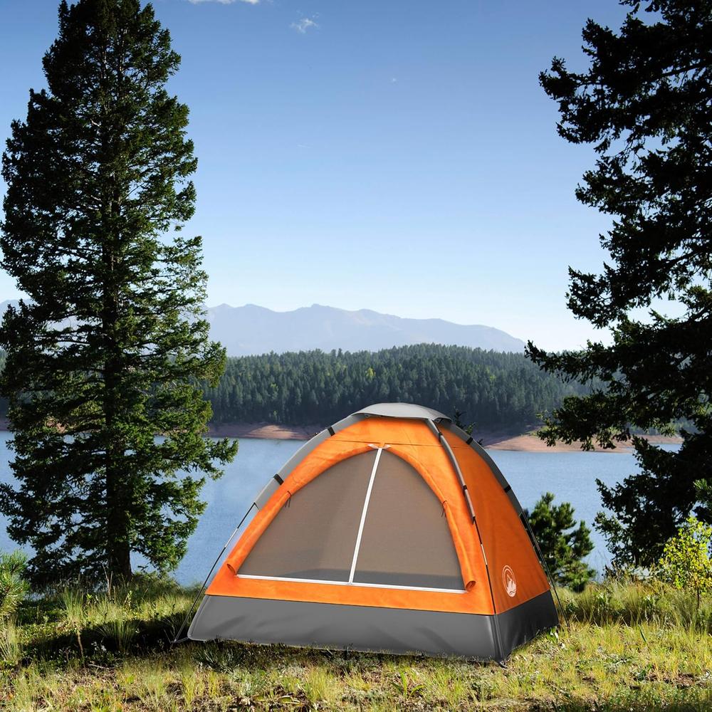 TIENDA DE CAMPAÑA WAKEMAN OUTDOORS NARANJA PARA 2 PERSONAS - 2